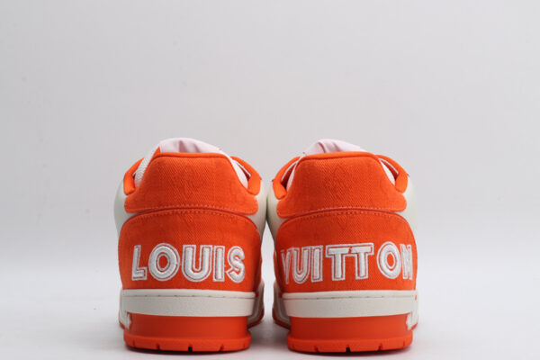 Vibrant Horizon Orange & White Sneakers - Image 6