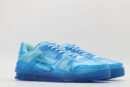 Vibrant Translucent Blue Low-Top Sneakers