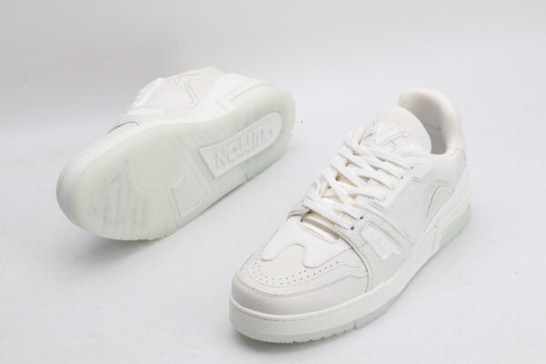 PureEssence All-White Luxury Sneakers - Image 6