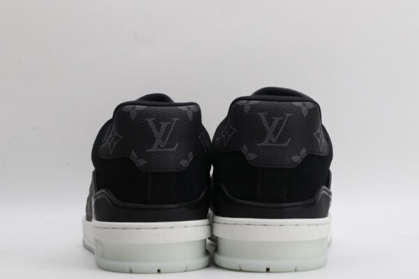 Louis Vuitton LV Trainer 'Grey Black Monogram White Sole' - Image 4