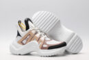 Louis Vuitton White, Beige & Brown Archlight Sneakers