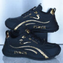 Dubai Luxe White & Gold Sneakers.