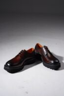 Men's Formal Burnished Brown Chunky Derby