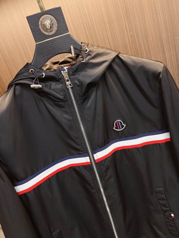 Moncler Tricolor Chest Stripe Nylon Hooded Windbreaker - Image 3