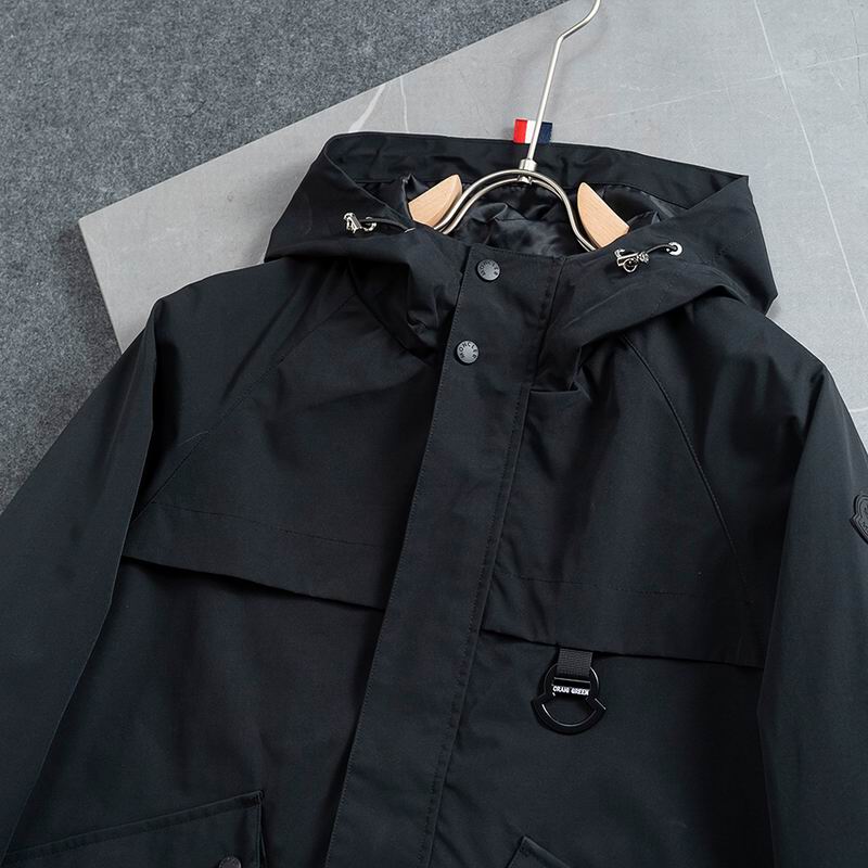Moncler Heavy-Duty Tactical Field Parka - Matte Charcoal Black - Image 2