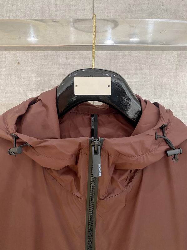 Moncler Vanoise Hooded Windbreaker – Burnt Orange/Brown - Image 2