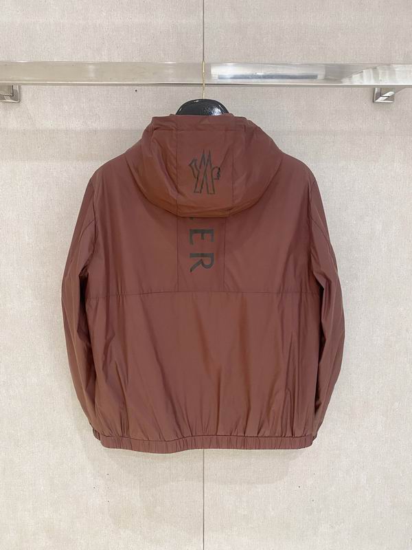 Moncler Vanoise Hooded Windbreaker – Burnt Orange/Brown - Image 4