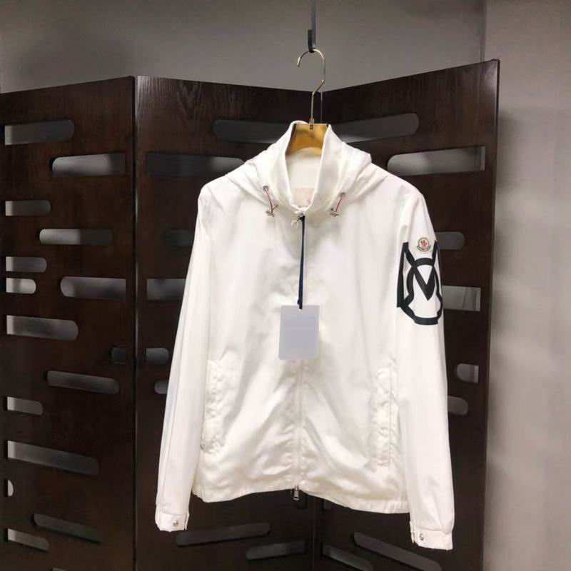 Moncler Style Windbreaker Jacket(Black & White) - Image 2