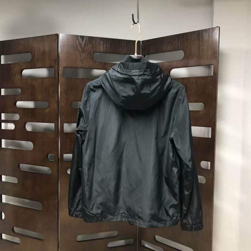 Moncler Style Windbreaker Jacket(Black & White) - Image 3