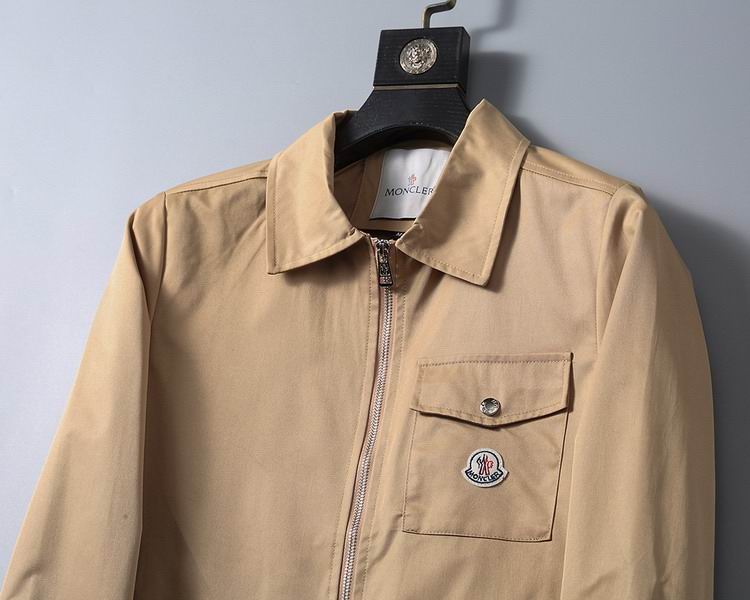 Moncler Style Zip-Up Harringon Jacket – Beige - Image 2