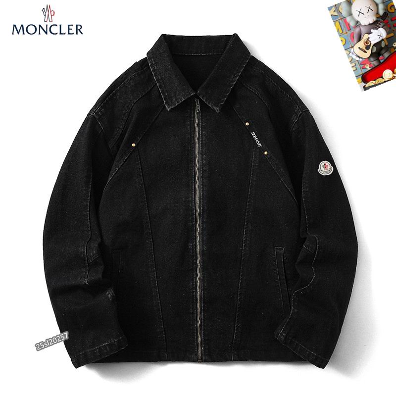 Moncler-Style Black Denim Jacket - Image 5