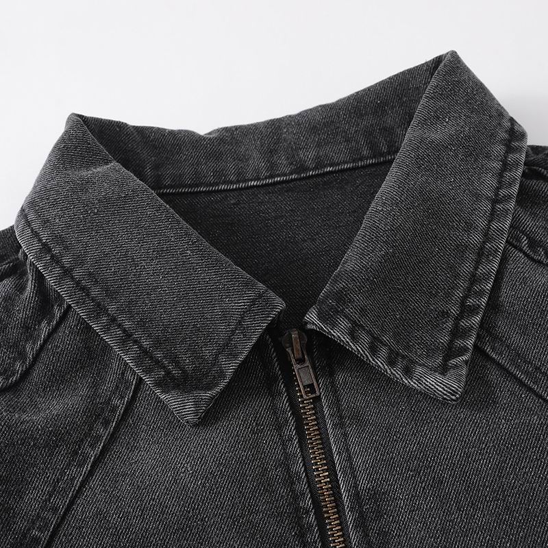 Moncler-Style Black Denim Jacket - Image 2