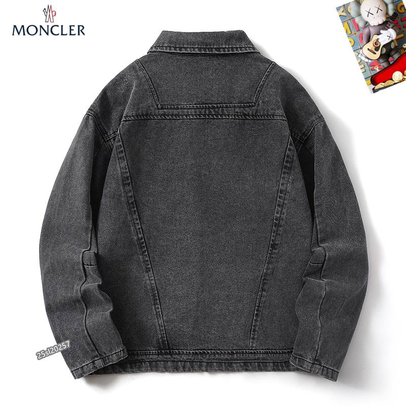 Moncler-Style Black Denim Jacket - Image 3